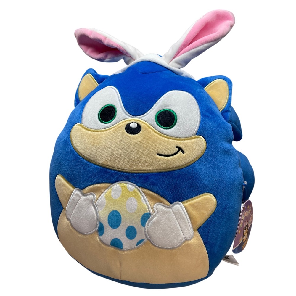 Squishmallows Sonic the Hedgehog Easter Bunny Ears 12" Plush Toy NWT